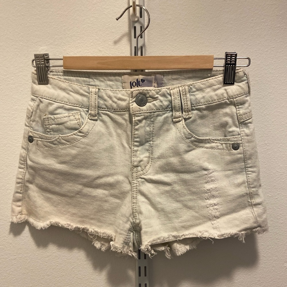 Light wash shorts